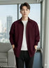 "Men's Stylish Maroon Textured Waffle Shirt | Casual Half Sleeve Button Down Shirt for Men"